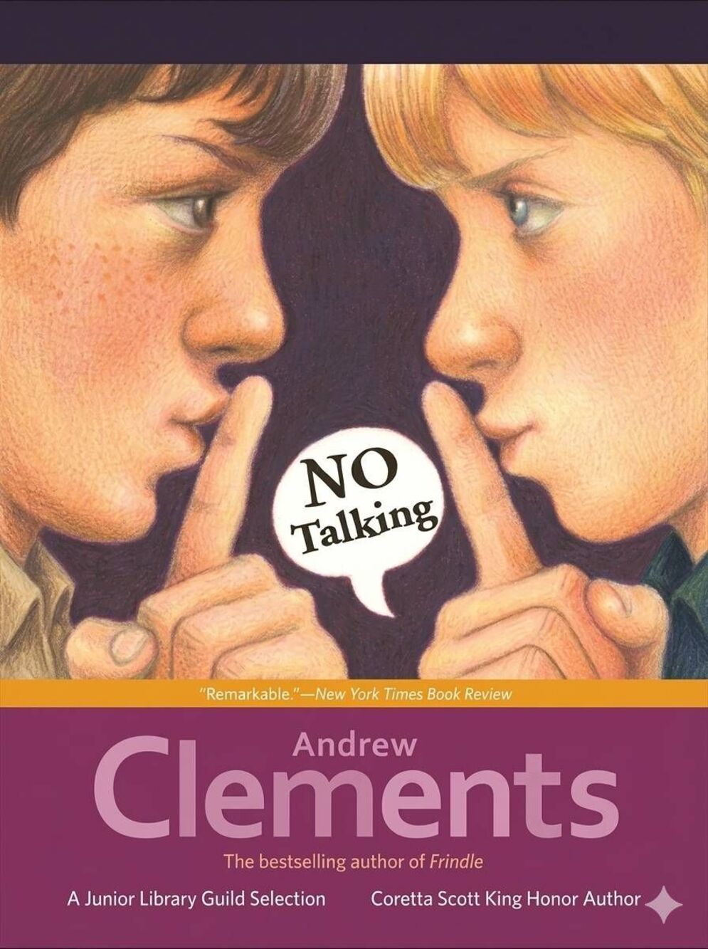 🔹️NWOT No Talking Paperback Book by Andrew Clements